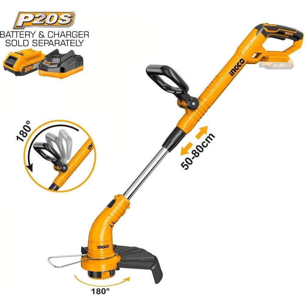 Ingco CGTLI20018 20V Cordless Li-Ion Grass Trimmer 20V - KHM Megatools Corp. Ingco CGTLI20018 20V Cordless Li-Ion Grass Trimmer 20V - KHM Megatools Corp.